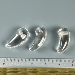 水晶 20ミリ まが玉  3個セット sb2368 3枚目の画像