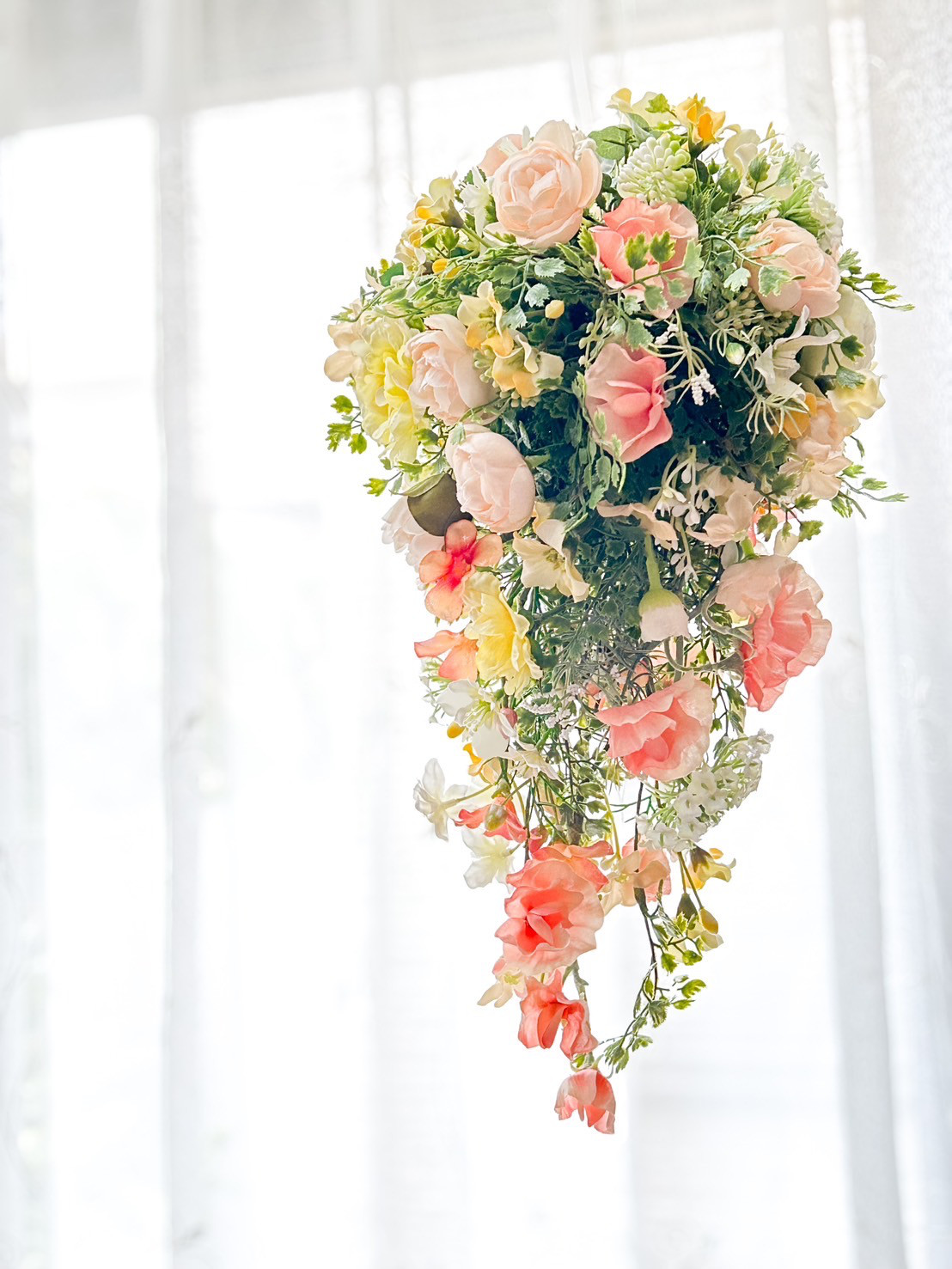 結婚式 ブーケ アーティフィシャルフラワー 前撮り ピンク 春 夏 造花 