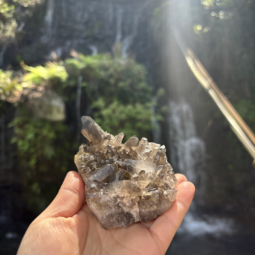 スモーキークォーツ　クラスター スモーキークォーツクラスター☆4341g☆11.4cm！☆瀧川神社にて浄化