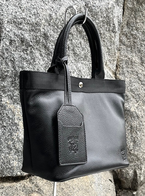 <NEW>５０％OFF セール　コロンと可愛いミニトートバッグ　BLACK 2枚目の画像