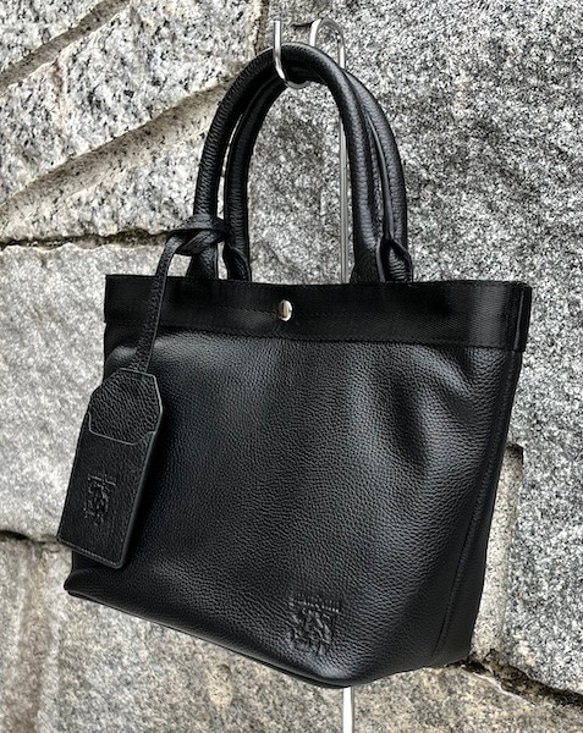 <NEW>５０％OFF セール　コロンと可愛いミニトートバッグ　BLACK 3枚目の画像