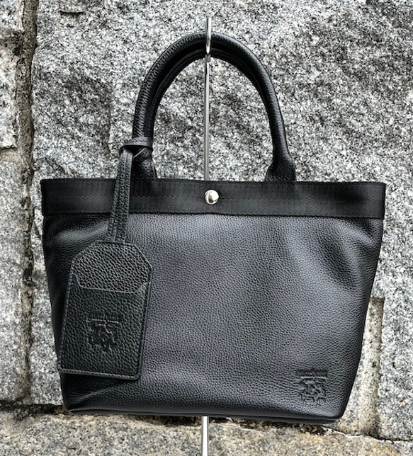 <NEW>５０％OFF セール　コロンと可愛いミニトートバッグ　BLACK 1枚目の画像