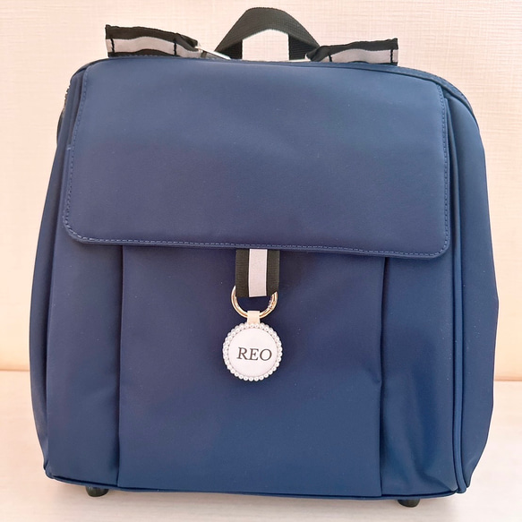 人気⸝⋆登園バックに⟡˖ ࣪⊹刺繍が可愛いミニシンプルキーホルダー お名前キーホルダー キーホルダー プレゼント お揃い 15枚目の画像