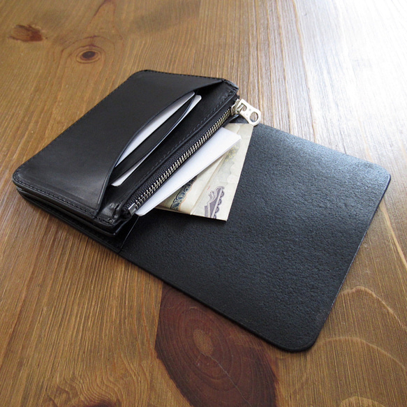 革財布 HORWEEN USA ホーウィン SV925 トラッカーウォレット ミニ財布 コンパクト アメリカン 8枚目の画像