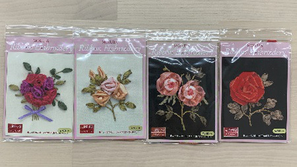MOKUBA 木馬 リボン刺繍キット バラシリーズ 【1セット単位販売】 NO