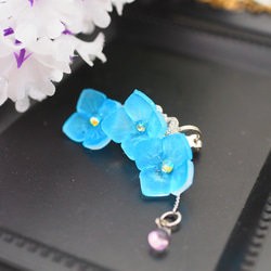 【リニューアル】紫陽花のイヤーフ 1枚目の画像