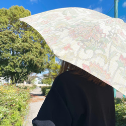日傘  50cm  【和を感じる着物地素材】防水・UVカット加工付き 1枚目の画像