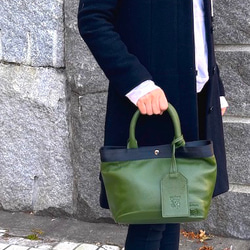 <NEW>５０％OFF セール　コロンと可愛いミニトートバッグ　GREEN 8枚目の画像