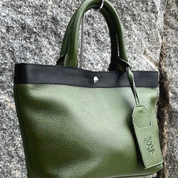 <NEW>５０％OFF セール　コロンと可愛いミニトートバッグ　GREEN 2枚目の画像