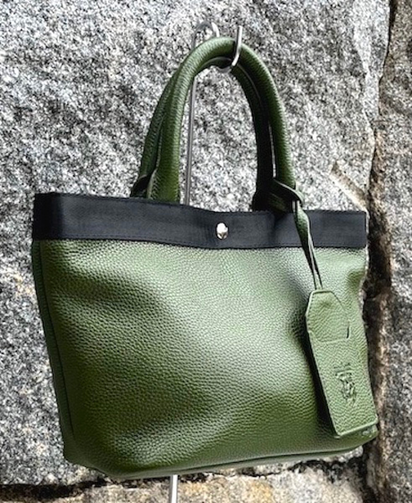 <NEW>５０％OFF セール　コロンと可愛いミニトートバッグ　GREEN 2枚目の画像