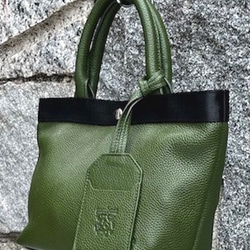 <NEW>５０％OFF セール　コロンと可愛いミニトートバッグ　GREEN 3枚目の画像