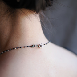 -Donut silver- braid long necklace 9枚目の画像