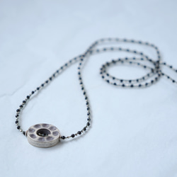 -Donut silver- braid long necklace 2枚目の画像