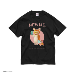 「NEW ME 週2回のお楽しみ。」コットンTシャツ/送料無料 4枚目の画像