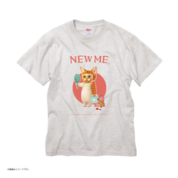 「NEW ME 週2回のお楽しみ。」コットンTシャツ/送料無料 5枚目の画像