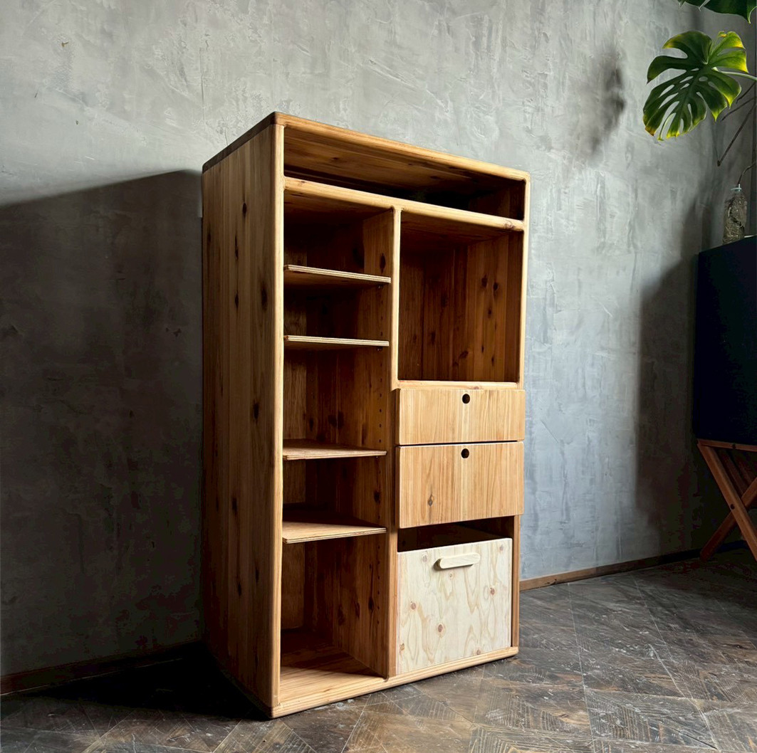 【万能ラック】一生使える　整理棚　引き出し付き　ランドセルラック　在宅ワーク収納　サイズオーダー可能