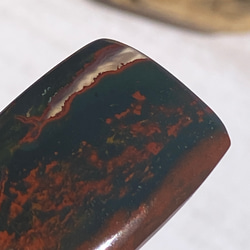 清らかなクォーツを包みこむ♢ブラッドストーン ルース 04 天然石 天然色 14枚目の画像