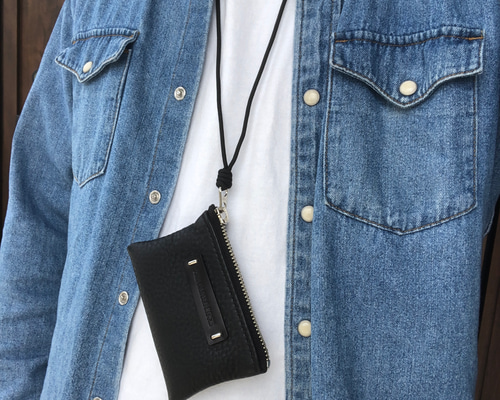 BBS by 11 ボリス レザー ネック ウォレット 11 by Boris Bidjan