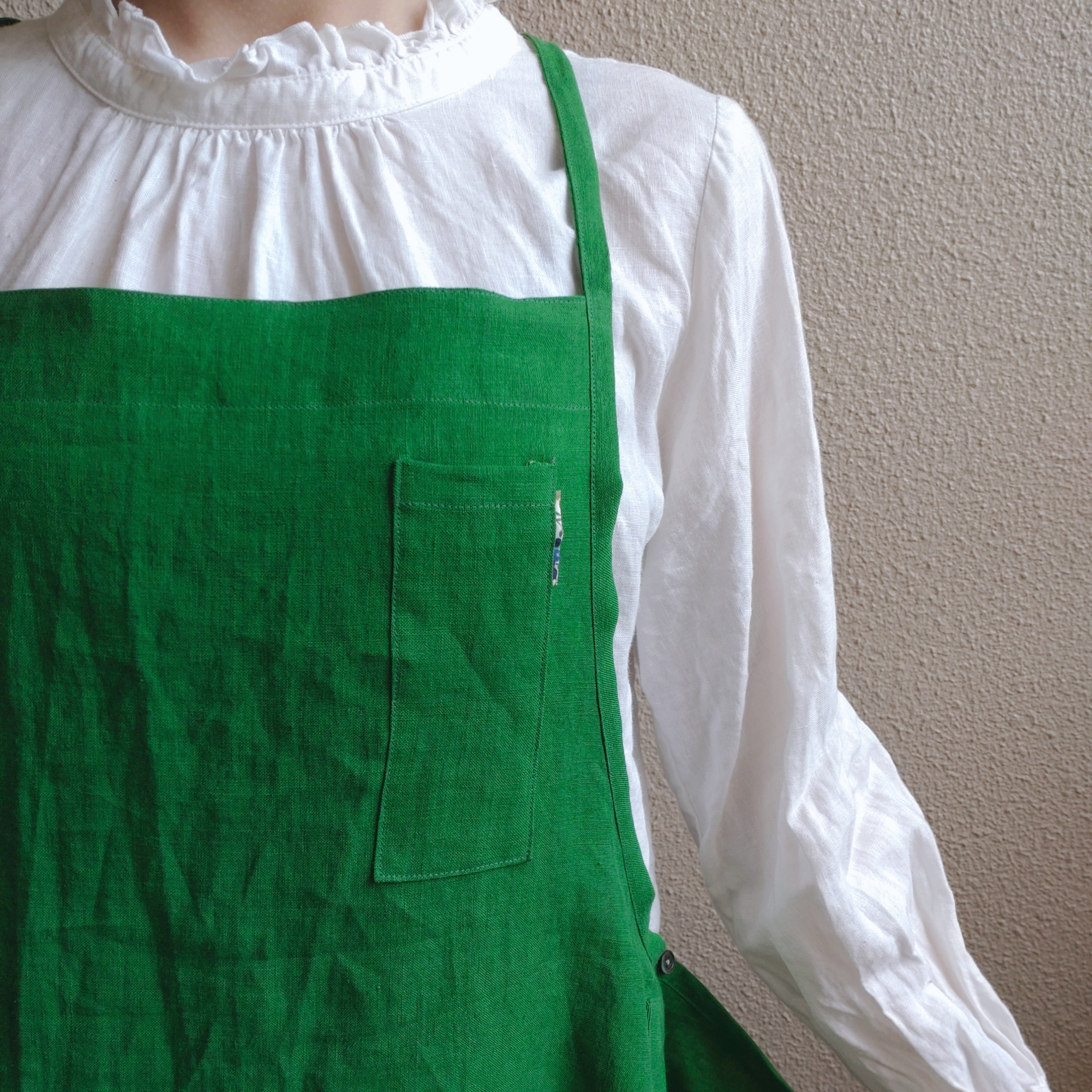 リネン100％☆3wayエプロン