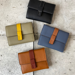三つ折り財布　ハンドメイド　本革　財布 wallet-mini-in01.jpg