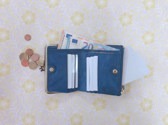 ｷｭｲｰﾙﾃﾞｿﾝ 【SALE】訳あり キュートなウサギ型押しの がま口　《ピンク》CU186PK 5枚目の画像