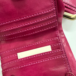 ｷｭｲｰﾙﾃﾞｿﾝ 【SALE】訳あり キュートなウサギ型押しの がま口　《ピンク》CU186PK 8枚目の画像