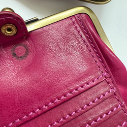 ｷｭｲｰﾙﾃﾞｿﾝ 【SALE】訳あり キュートなウサギ型押しの がま口　《ピンク》CU186PK 9枚目の画像