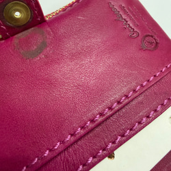 ｷｭｲｰﾙﾃﾞｿﾝ 【SALE】訳あり キュートなウサギ型押しの がま口　《ピンク》CU186PK 10枚目の画像