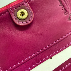 ｷｭｲｰﾙﾃﾞｿﾝ 【SALE】訳あり キュートなウサギ型押しの がま口　《ピンク》CU186PK 12枚目の画像