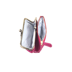 ｷｭｲｰﾙﾃﾞｿﾝ 【SALE】訳あり キュートなウサギ型押しの がま口　《ピンク》CU186PK 3枚目の画像