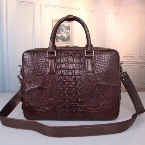本物 クロコダイル カイマン 2WAY ハンドバッグ ショルダー 斜め掛け
