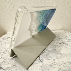 オーダー品　海のiPad手帳型ケース　サイズ変更可　10.9インチ　オーシャンアート　スマホケース　ダブレット　海 3枚目の画像