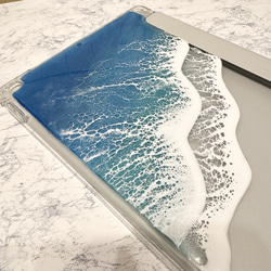 オーダー品　海のiPad手帳型ケース　サイズ変更可　10.9インチ　オーシャンアート　スマホケース　ダブレット　海 2枚目の画像