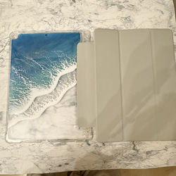 オーダー品　海のiPad手帳型ケース　サイズ変更可　10.9インチ　オーシャンアート　スマホケース　ダブレット　海 6枚目の画像