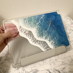 オーダー品　海のiPad手帳型ケース　サイズ変更可　10.9インチ　オーシャンアート　スマホケース　ダブレット　海 1枚目の画像
