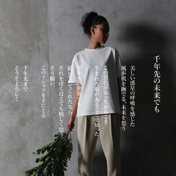 新発売!【エントリーモデル】WHITE 千年™Tシャツ　トリアセテート  ソアロン™ 2枚目の画像