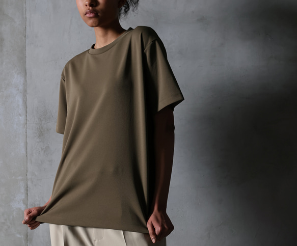 新発売!【エントリーモデル】KHAKI 千年™Tシャツ　トリアセテート  ソアロン™ 5枚目の画像