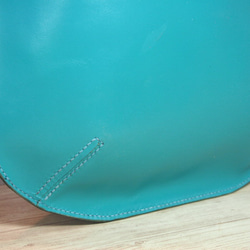 カラーレザートートバッグ：薄青水色 3枚目の画像