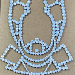 《カブト》エアーブルーオパール(ブルー系) ◼️壁飾り◼️  ガラス　フォトフレーム　こどもの日　クリスタルガラス 5枚目の画像