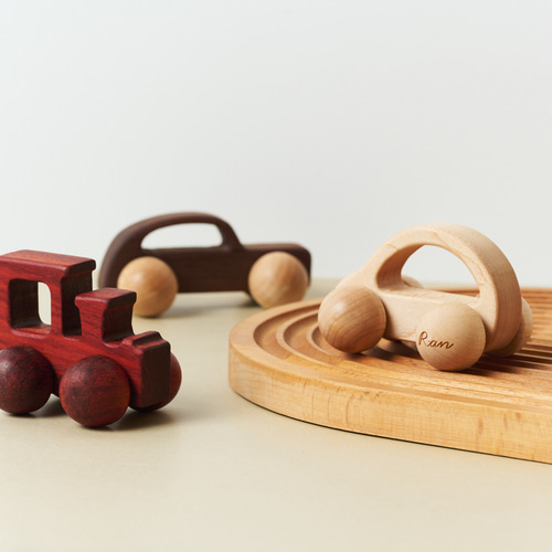名入れ無料！】木製玩具 3点セット 車セット 名入れ ギフト 誕生日