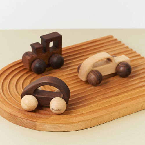 名入れ無料！】木製玩具 3点セット 車セット 名入れ ギフト 誕生日