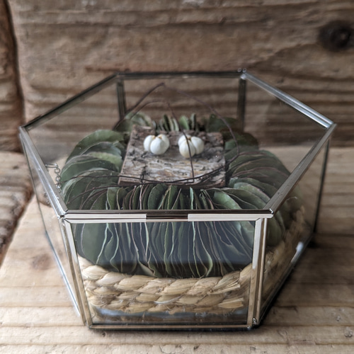 ring pillow or message flowerガラスケースアレンジ 【公式通販】