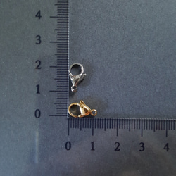 [4pcs] サージカルステンレス316L 12mm カニカン 金具 留め具 金属アレルギー対応 3枚目の画像