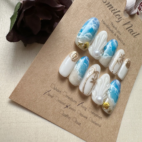 ミハル様ご確認用☆オーダーネイルチップ ネコポス送料無料】ネイルチップ ミディアムオーバル クリアネイル