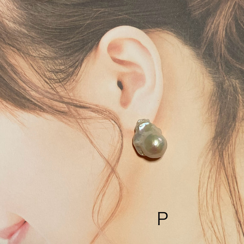 新入荷✨虹色✨ホワイト✨選べる大粒淡水パール✨1粒✨バロック