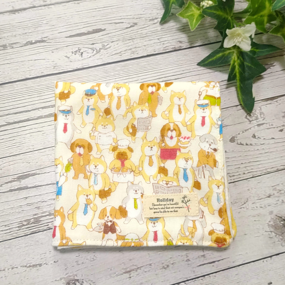 ハンドメイドꕤガーゼハンカチꕤ犬 Yourelia様】ハンドメイドオーダー