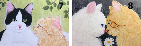 猫心ポストカード／「恋する猫たち」8枚セット／カスタマイズ可 4枚目の画像