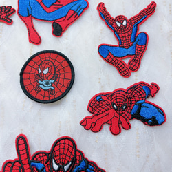 781.スパイダーマンの刺繍ワッペン7枚セット 3枚目の画像