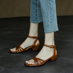 カジュアル サンダル 靴工房 痛くない 靴 婦人靴 韓国 ファッション パンプス 幅広 春 かわいい 春夏 脚長 4枚目の画像