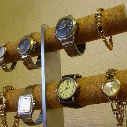 腕時計スタンド8本掛けインテリア腕時計収納スタンドロングトレイAK